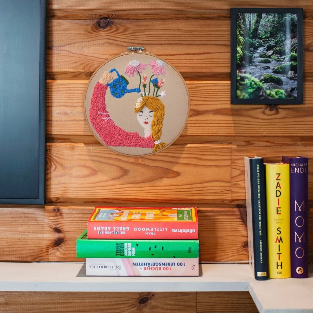 Punch Needle DIY Komplett-Set "Water Your Inner Flowers"