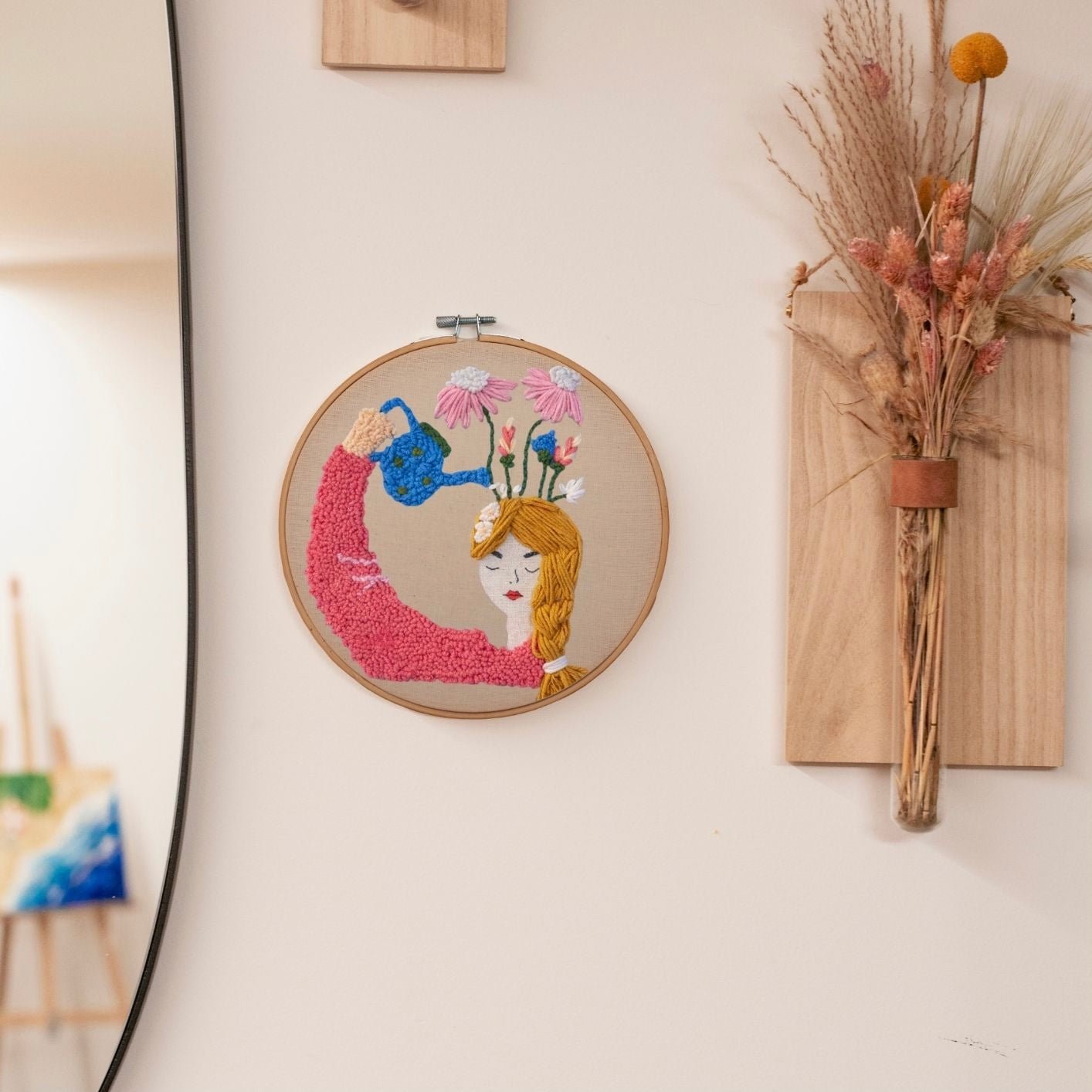 Punch Needle DIY Komplett-Set "Water Your Inner Flowers"