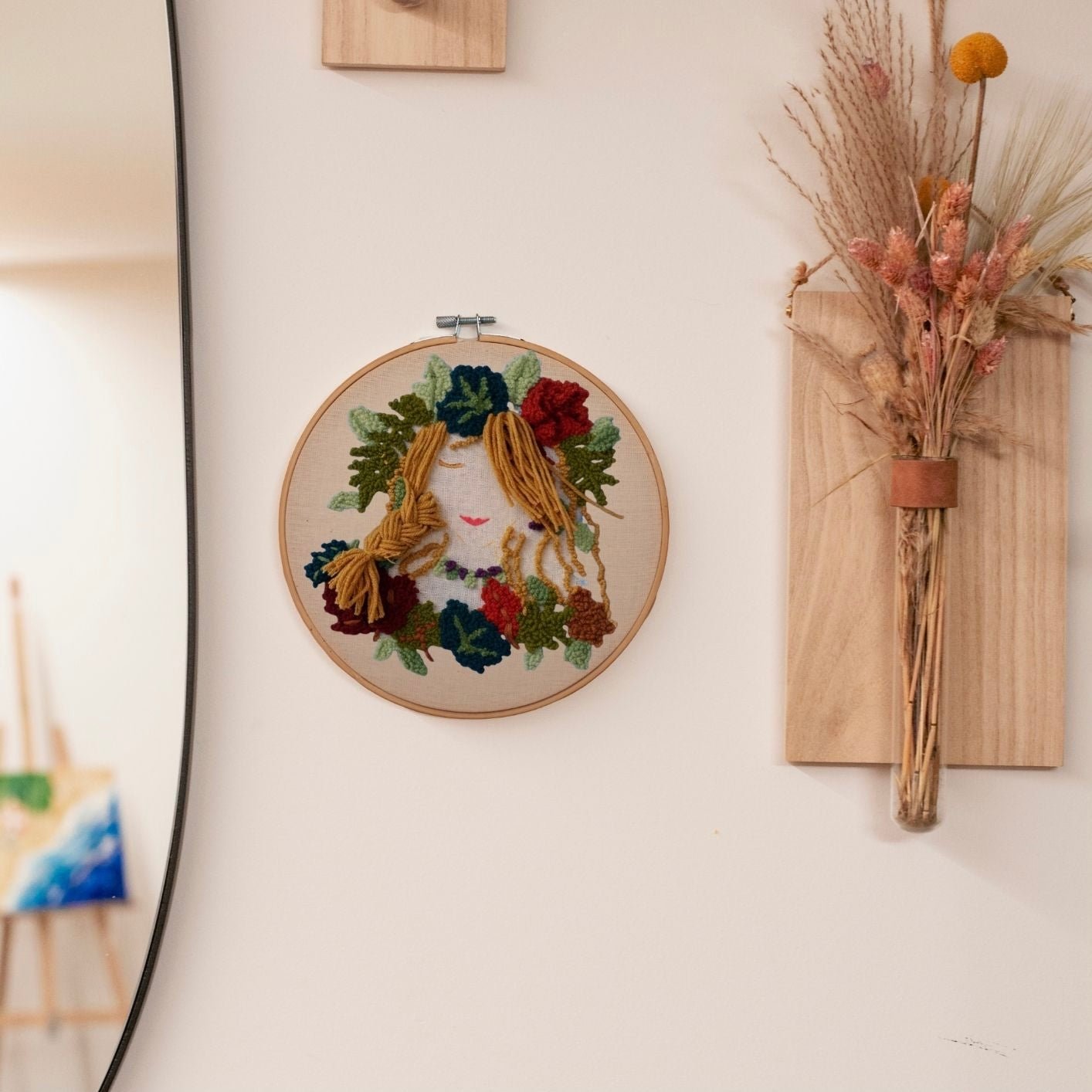 Punch Needle DIY Komplett-Set "Lady Of Leaves"