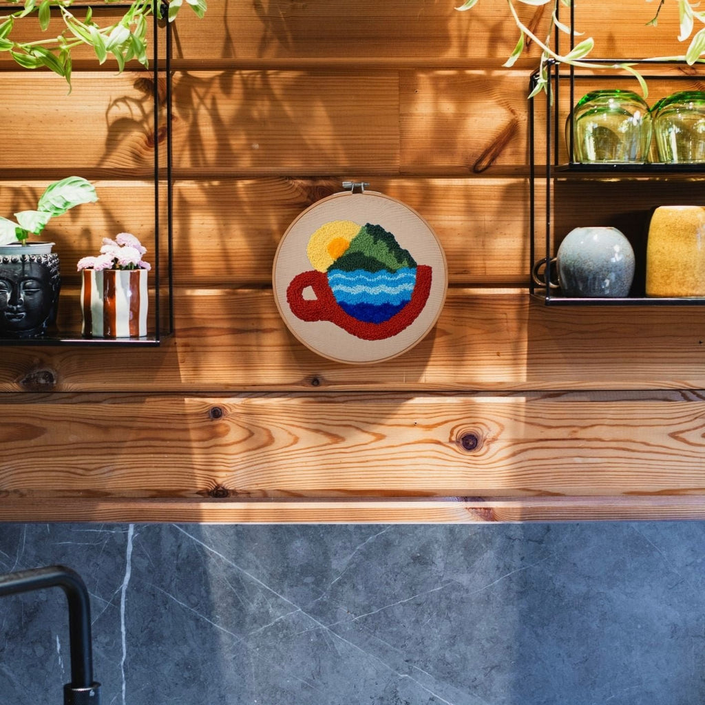 Punch Needle DIY Komplett-Set "Holiday In A Cup"