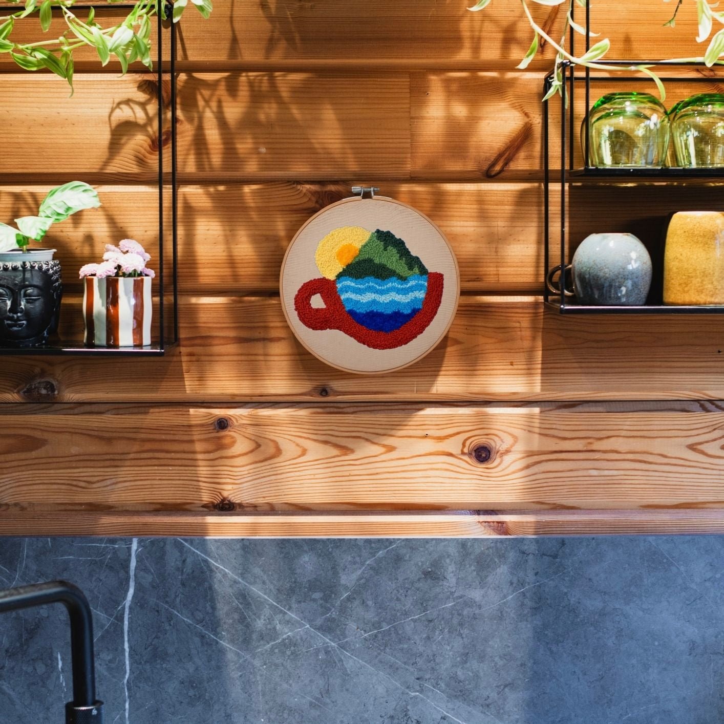 Punch Needle DIY Komplett-Set "Holiday In A Cup"