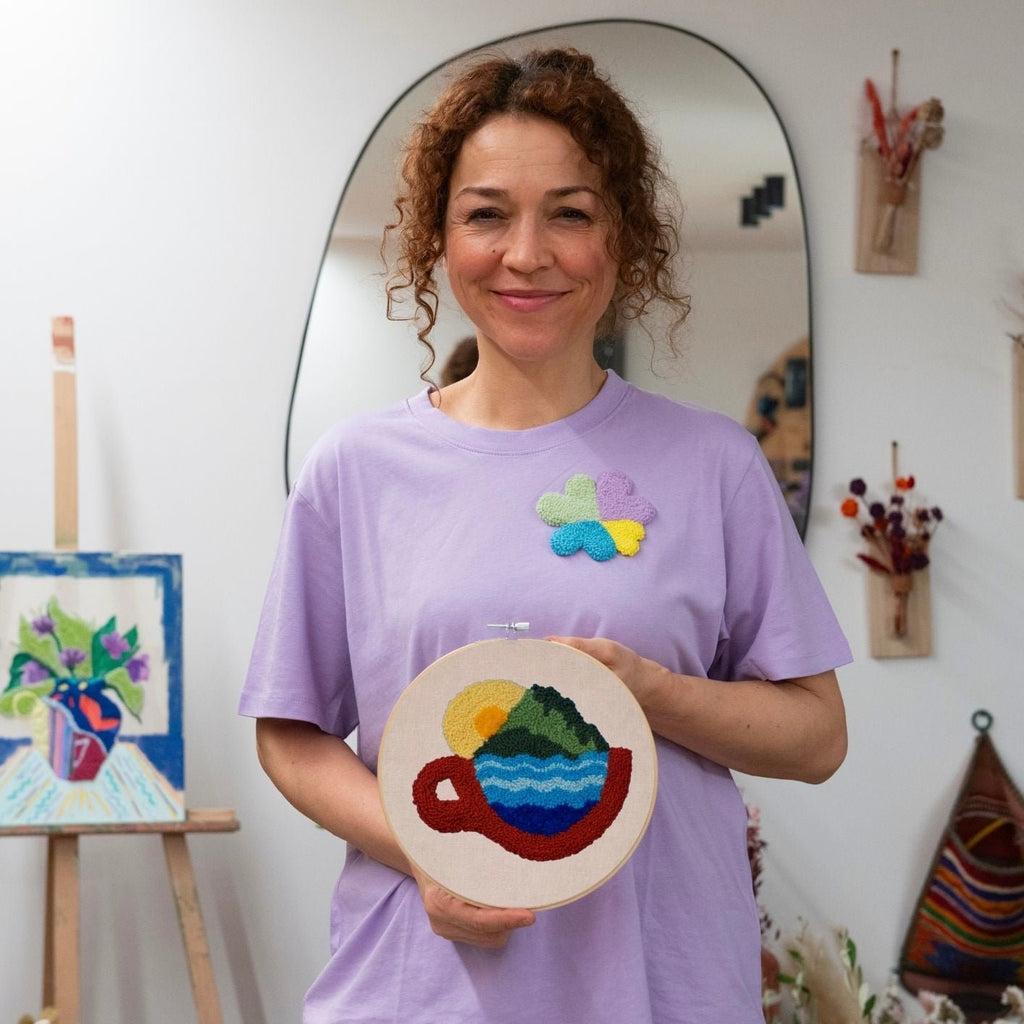 Punch Needle DIY Komplett-Set "Holiday In A Cup"