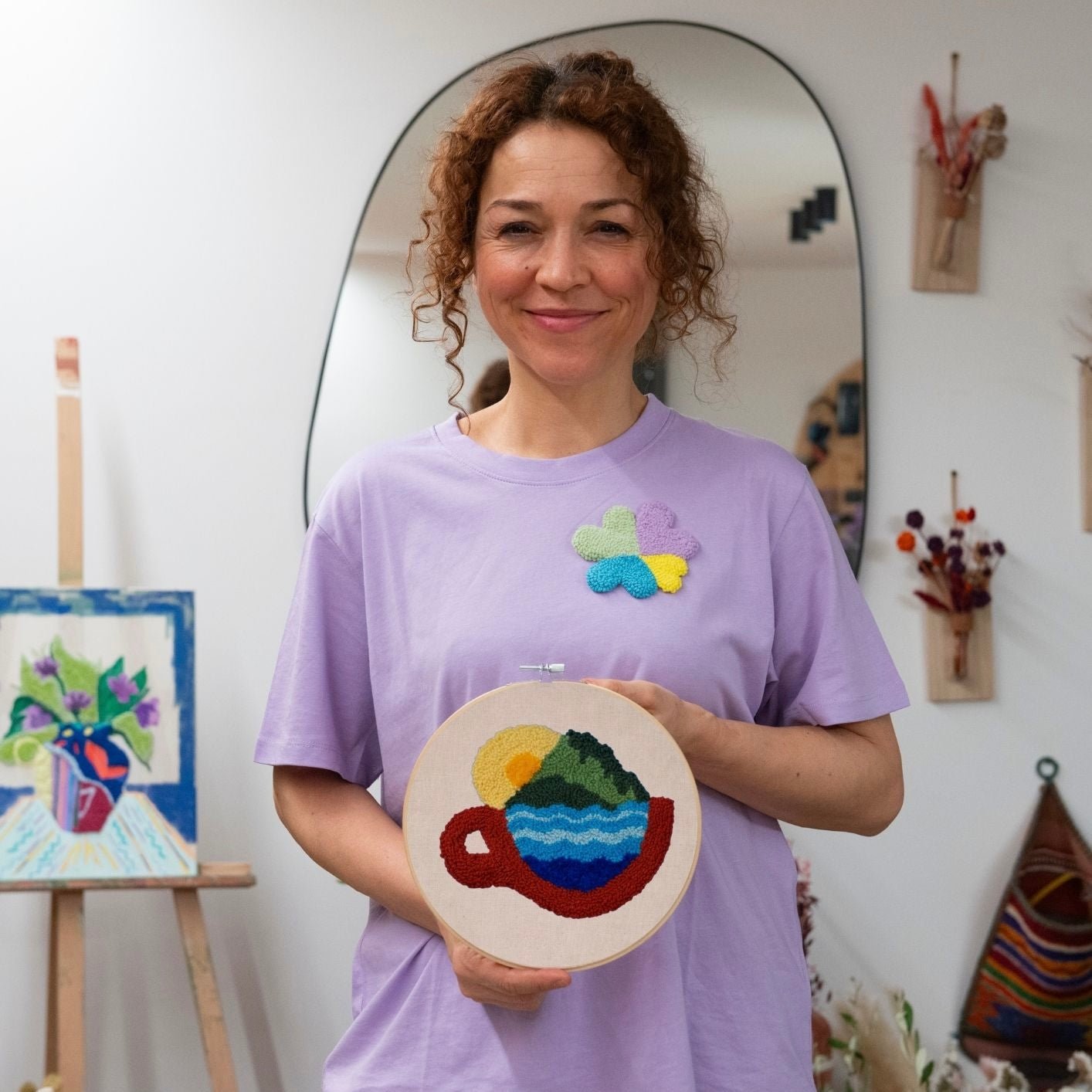 Punch Needle DIY Komplett-Set "Holiday In A Cup"