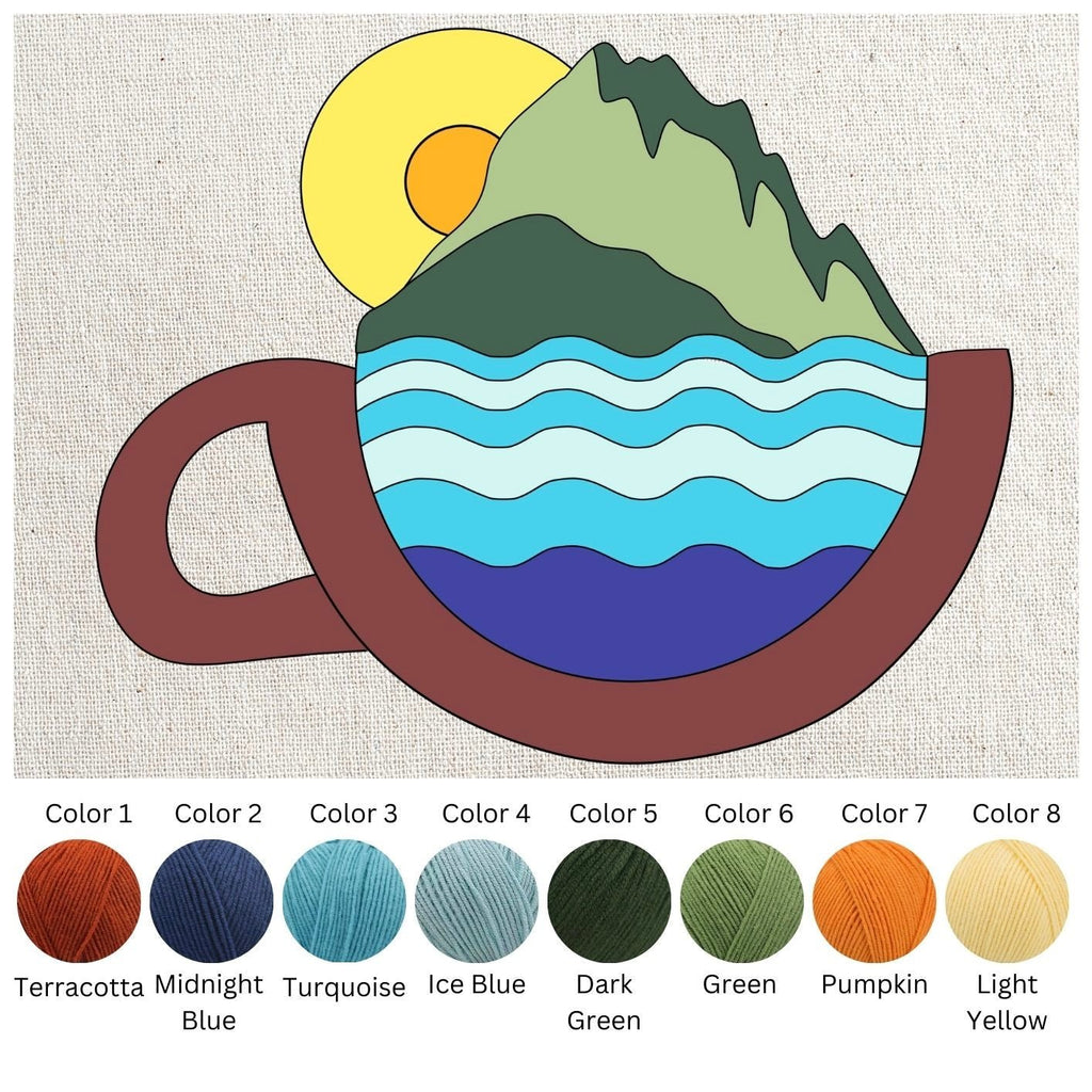 Punch Needle DIY Komplett-Set "Holiday In A Cup"