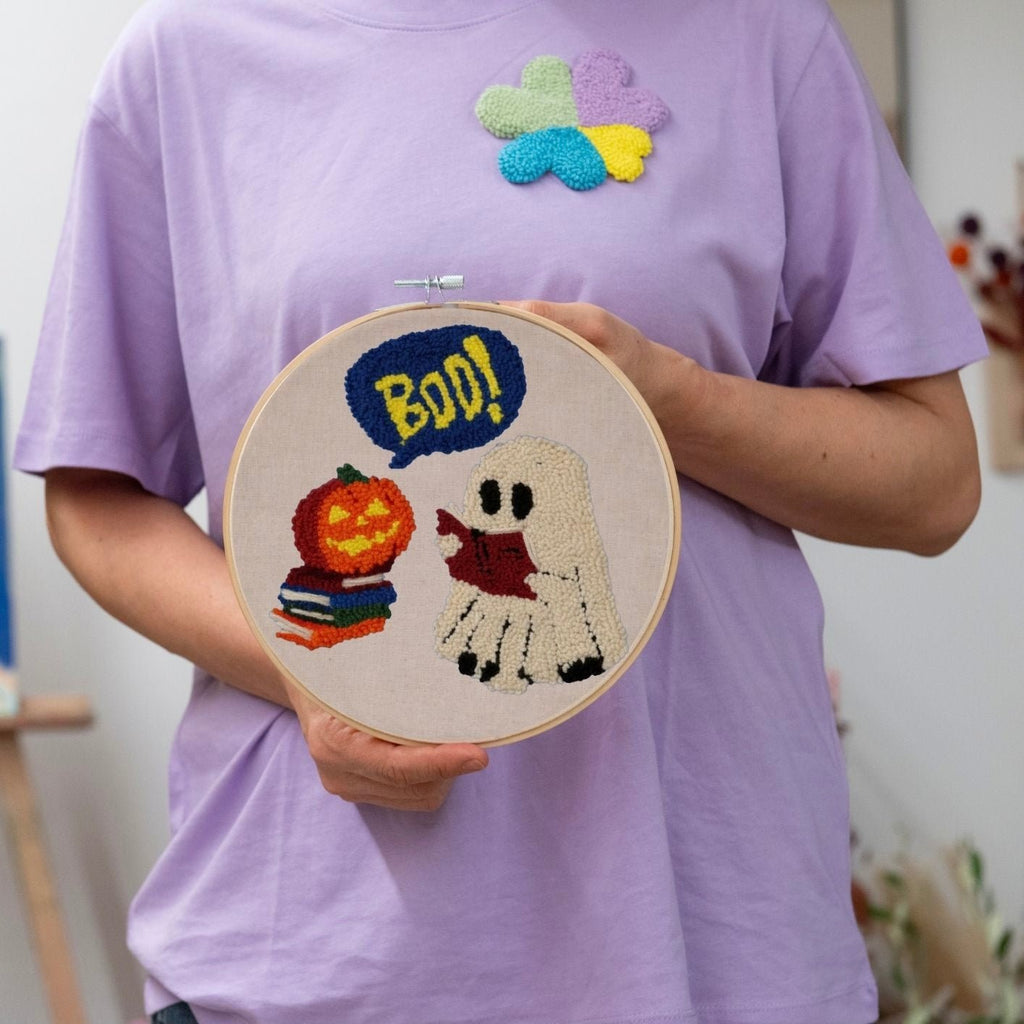 Punch Needle DIY Komplett-Set "Boo!ks"