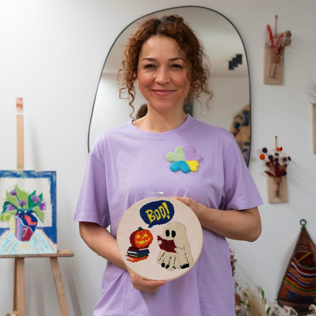 Punch Needle DIY Komplett-Set "Boo!ks"