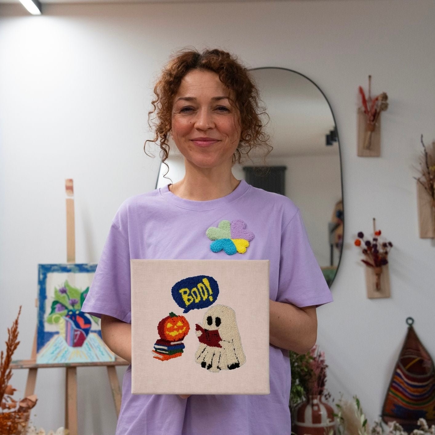 Punch Needle DIY Komplett-Set "Boo!ks"