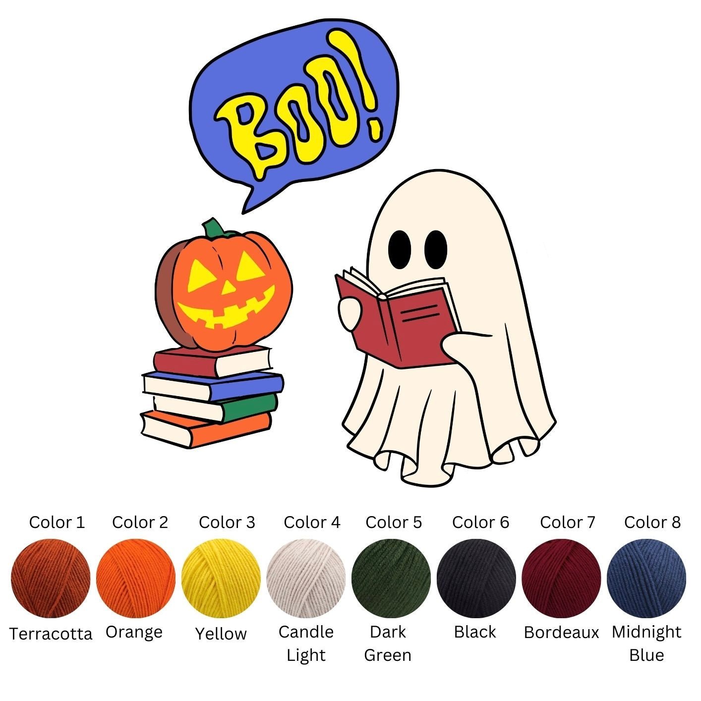 Punch Needle DIY Komplett-Set "Boo!ks"