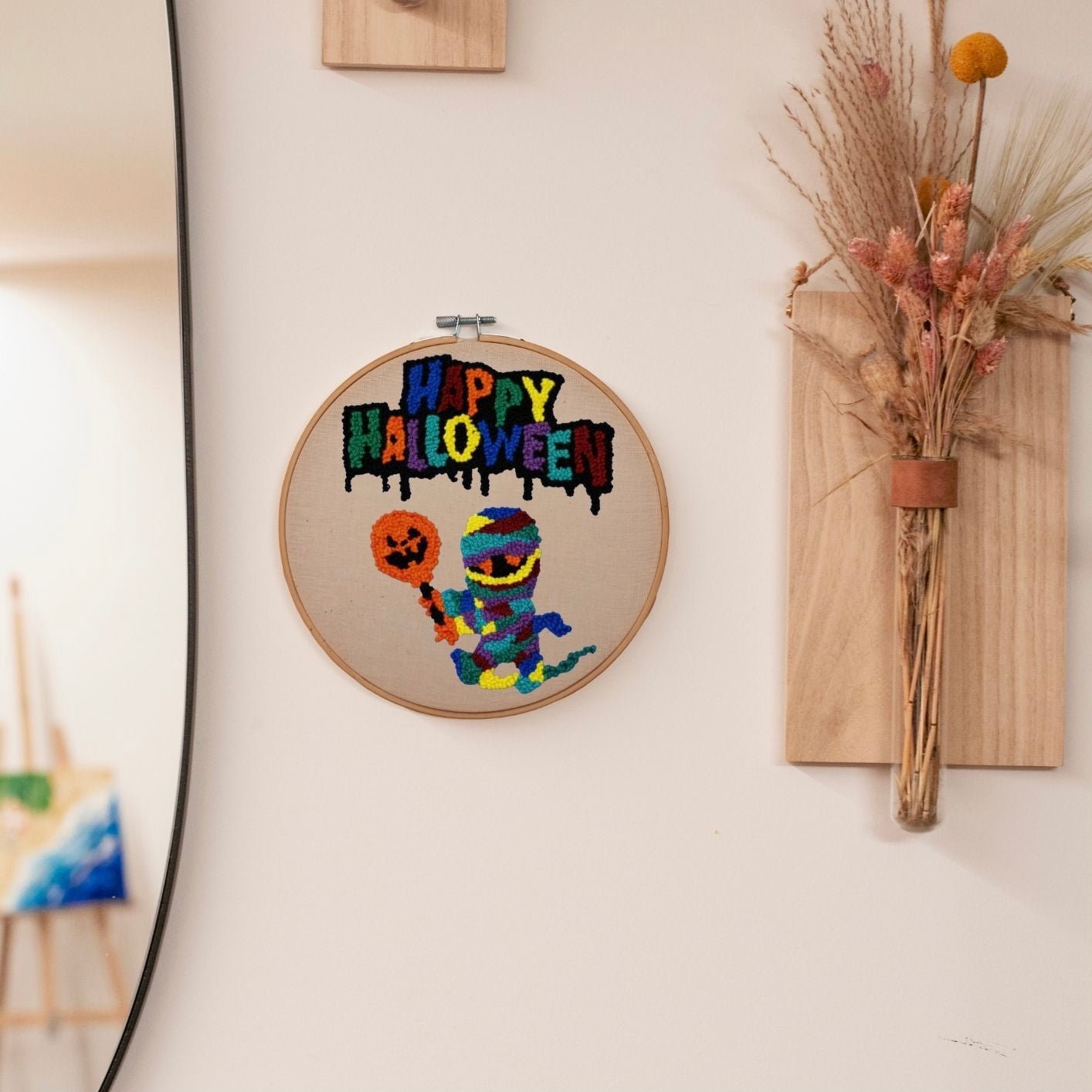 Punch Needle DIY Komplett-Set "Happy Helloween"