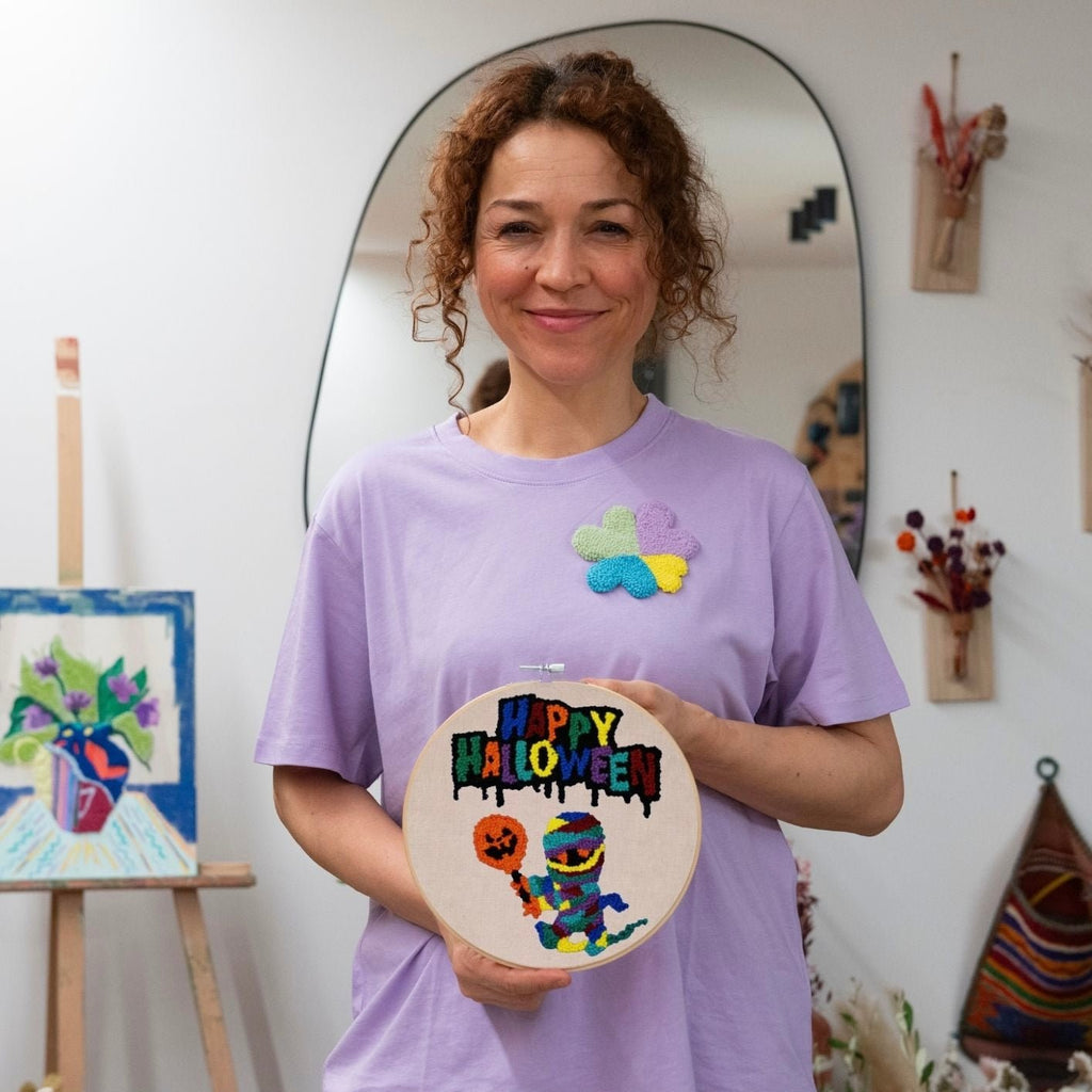 Punch Needle DIY Komplett-Set "Happy Helloween"