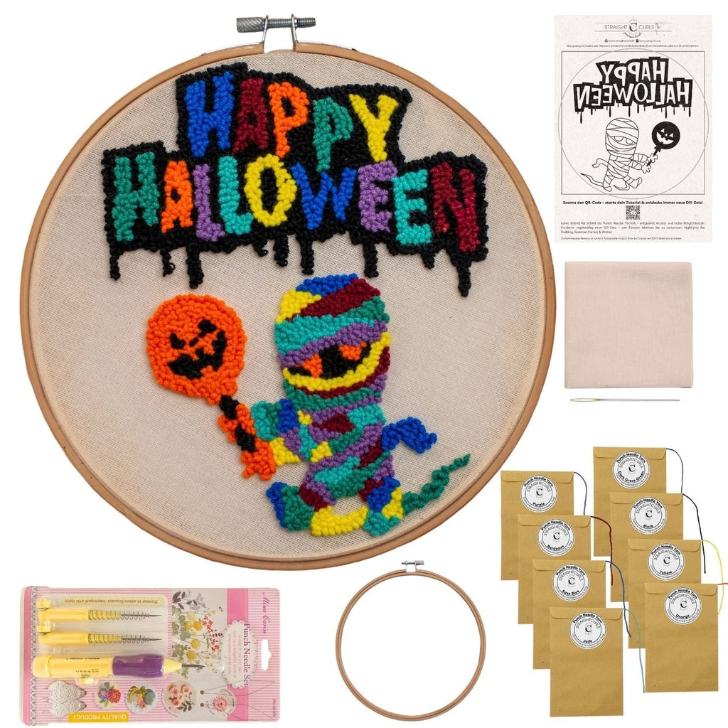 Punch Needle DIY Komplett-Set "Happy Helloween"