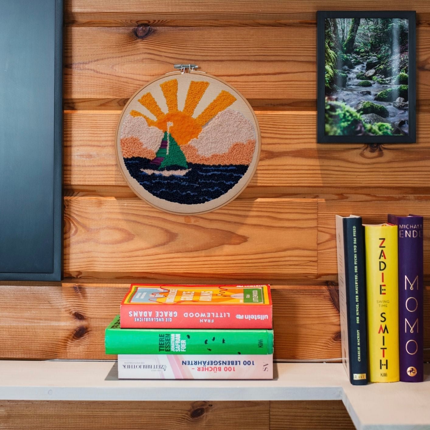 Punch Needle DIY Komplett-Set "Sunset Sailboat"