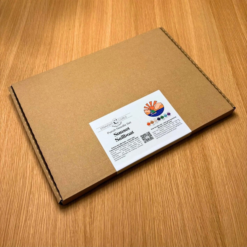Punch Needle DIY Komplett-Set "Sunset Sailboat"