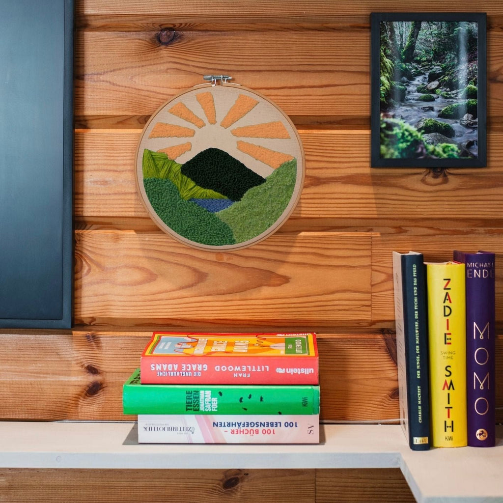 Punch Needle DIY Komplett-Set "Sunset Moutains"