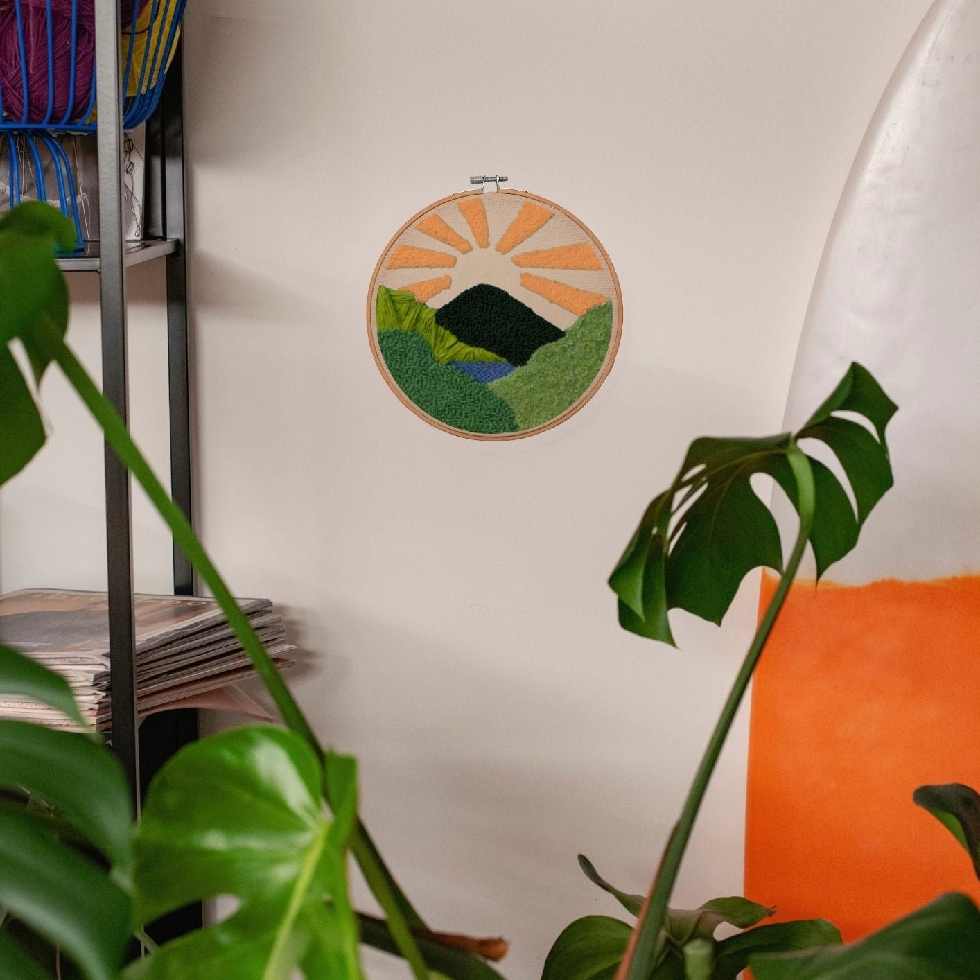 Punch Needle DIY Komplett-Set "Sunset Moutains"