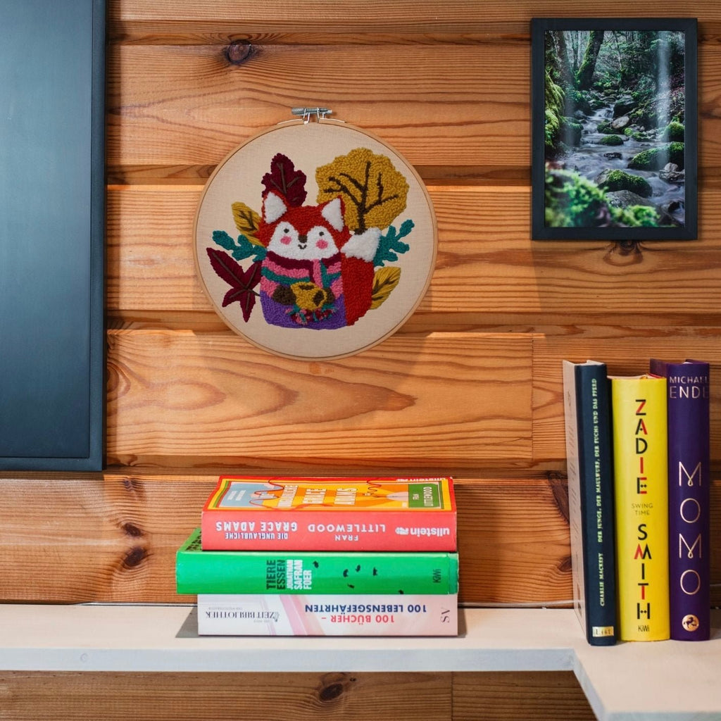 Punch Needle DIY Komplett-Set "Cozy Fox"