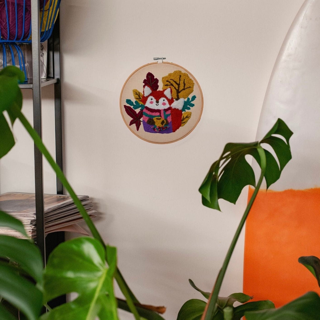 Punch Needle DIY Komplett-Set "Cozy Fox"