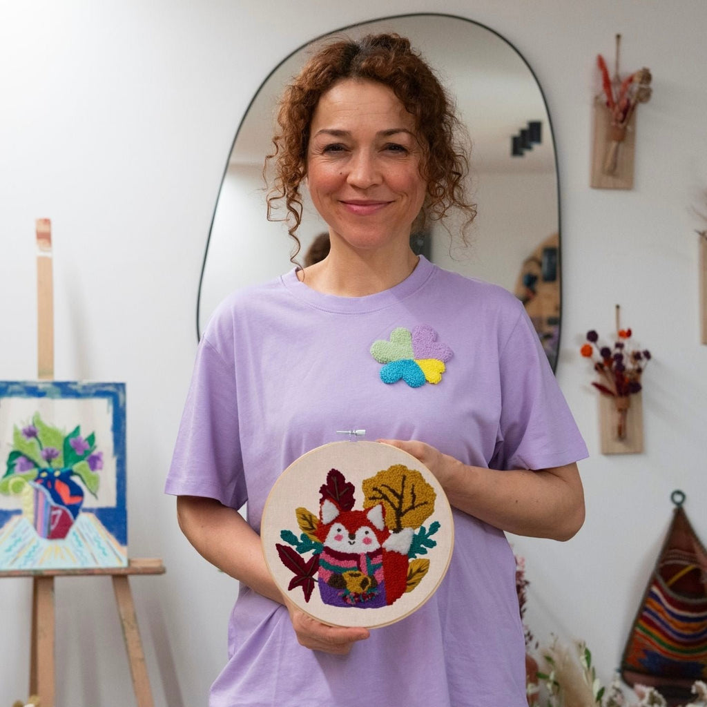 Punch Needle DIY Komplett-Set "Cozy Fox"