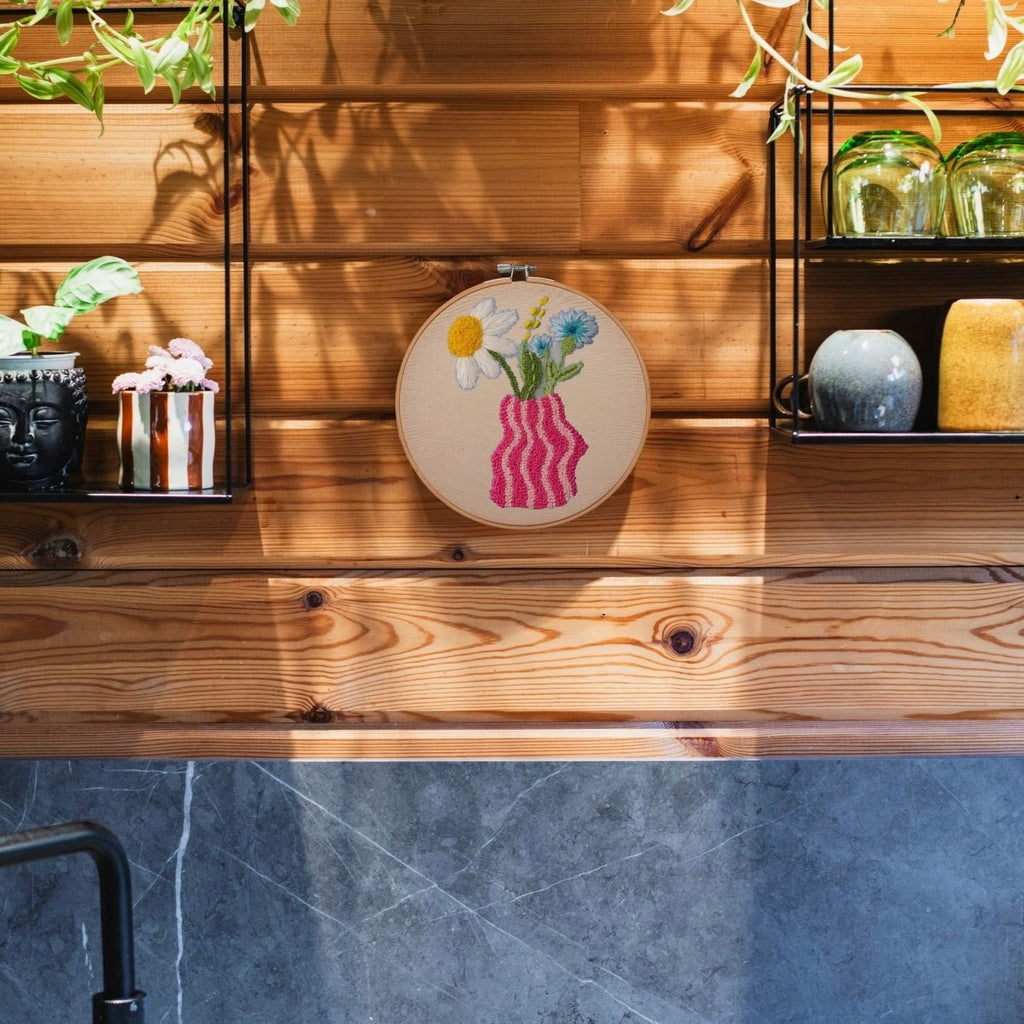 Punch Needle DIY Komplett-Set "Curvy Flower Pot"