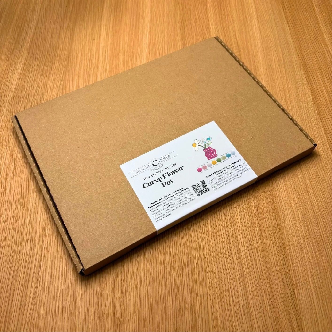 Punch Needle DIY Komplett-Set "Curvy Flower Pot"