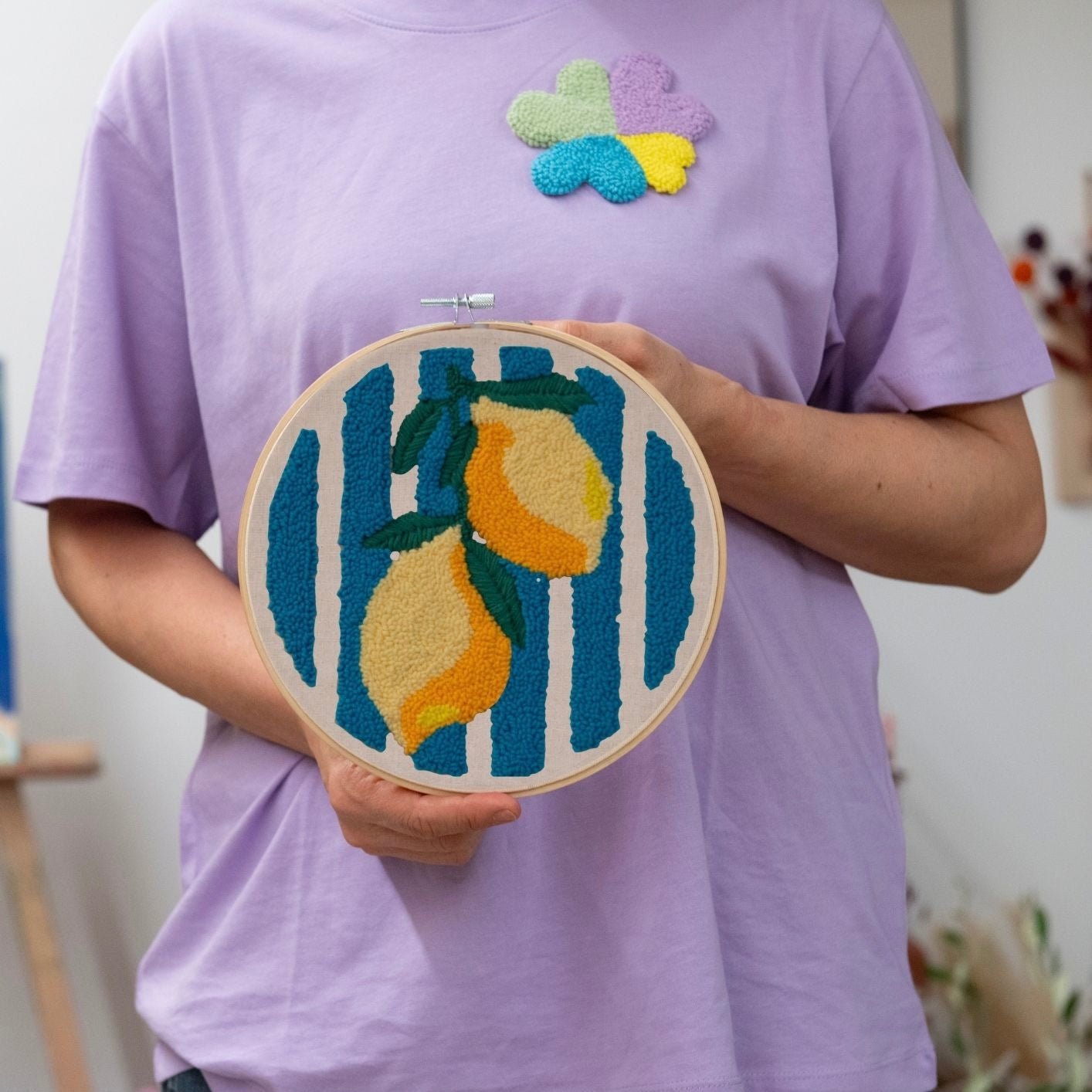 Punch Needle DIY Komplett-Set "Limoncello"