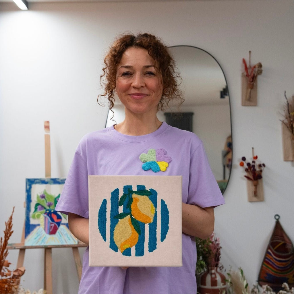 Punch Needle DIY Komplett-Set "Limoncello"