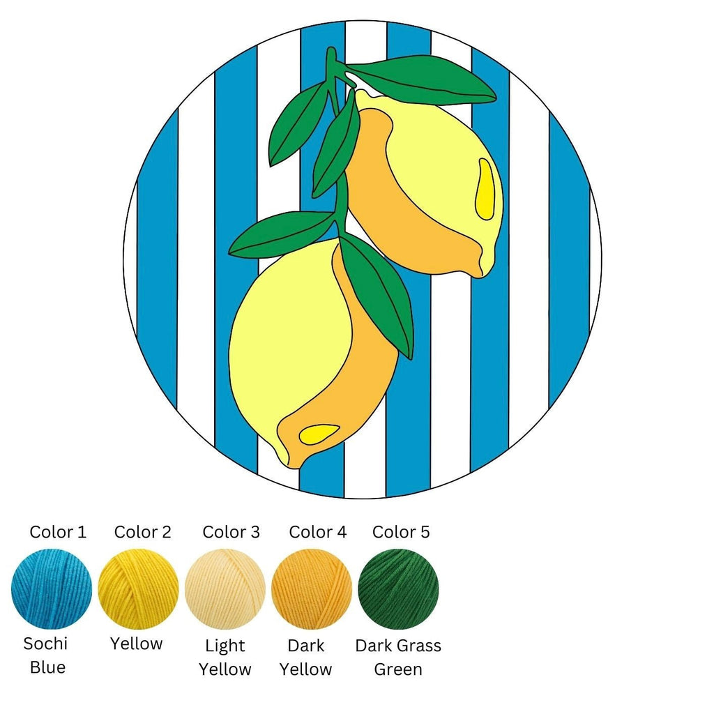 Punch Needle DIY Komplett-Set "Limoncello"