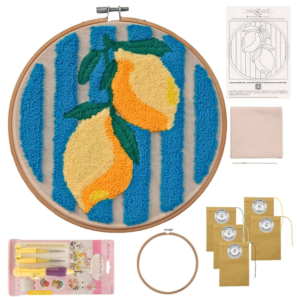 Punch Needle DIY Komplett-Set "Limoncello"