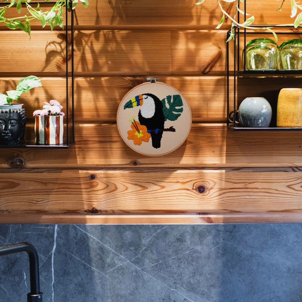 Punch Needle DIY Komplett-Set "Tukan"