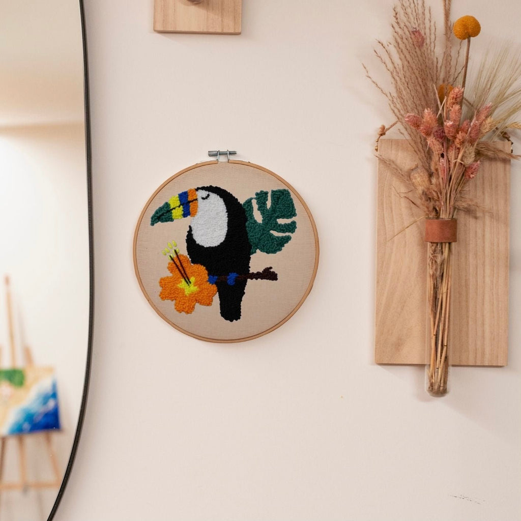 Punch Needle DIY Komplett-Set "Tukan"