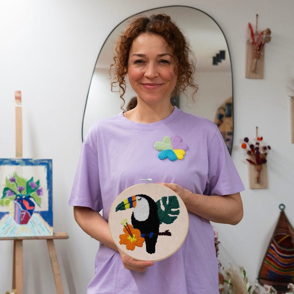 Punch Needle DIY Komplett-Set "Tukan"