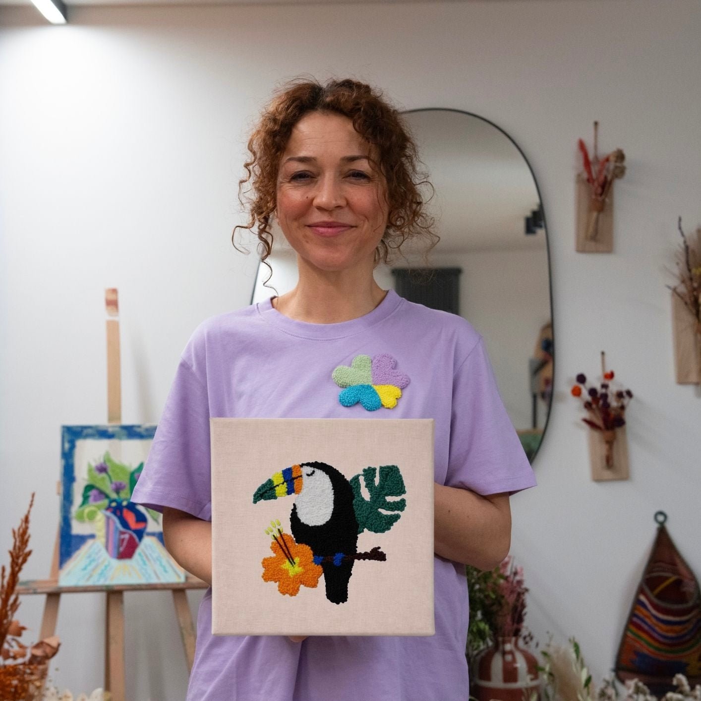 Punch Needle DIY Komplett-Set "Tukan"