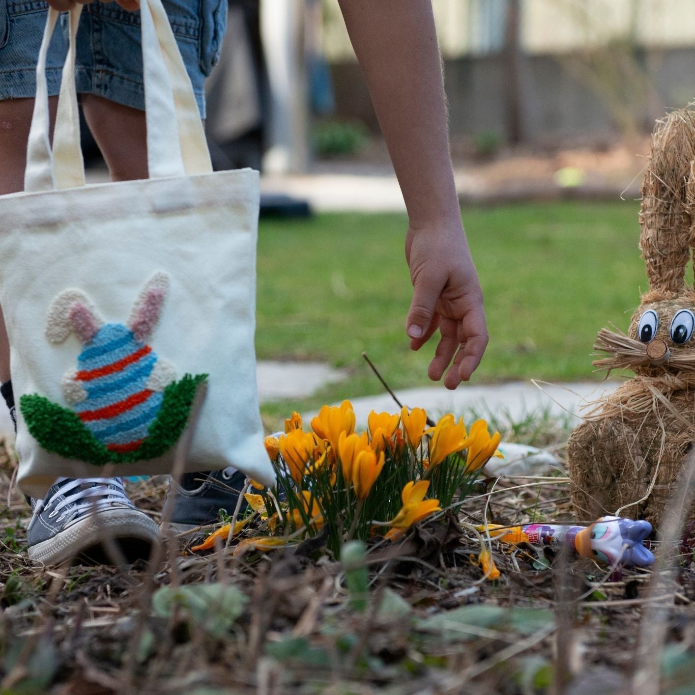 Punch Needle Beutel DIY Komplett-Set "Easter Bunny"